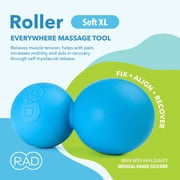 RAD XL Massage Peanut – High Density Yoga Deep Tissue Roller Myofascial Release for back, neck, feet, psoas, spine, suboccipital