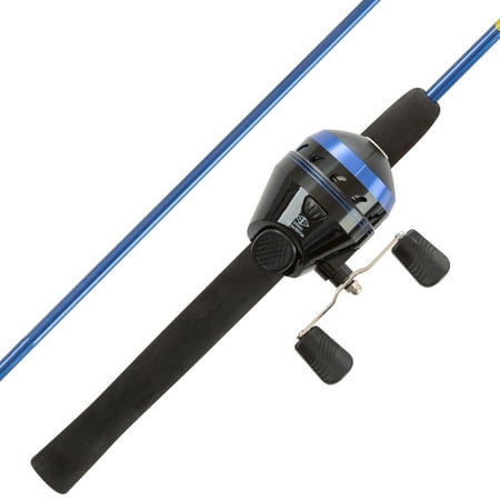 RAD Sportz Beginner Spincast Fishing Rod & Reel Combo- 5 Ft. 6 In. Fiberglass Pole