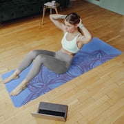 RAD Sportz Sweat Absorbent Grippy Suede Hot Yoga Mat with Strap, Pink