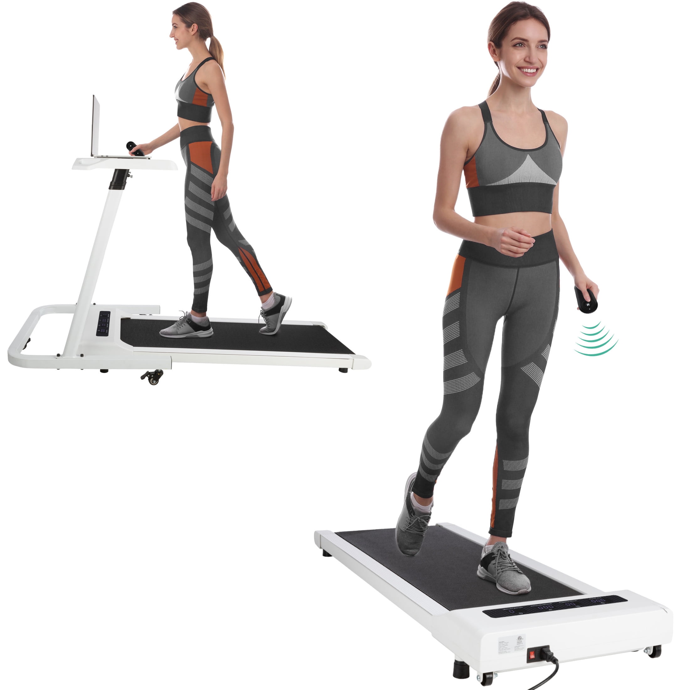 RAD Sportz Walking Pad - Portable Under Desk Treadmill, White