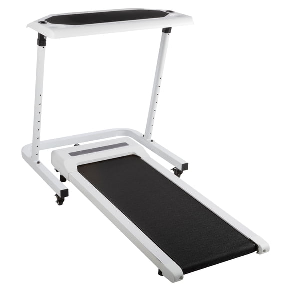 RAD Sportz Walking Pad Treadmill and Standing Desk Workout Set, White