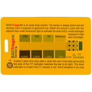 RAD Triage 50 Personal Radiation Detector for Wallet or Pocket, Nuclear Radiation Detector, Electromagnetic Field Radiation Detector, Anti Radiation Dosimeter, Ready-to-Go Portable Radiation Detector