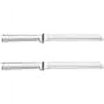 Rada Cutlery 6 inch Bread Knife, Silver Handle, Pack of 2