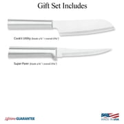 RADA Cutlery 2-Piece Cooks Select Knife ProPak DS53, Stainless Steel Hollow Ground Blade, Made in USA, Silver Handles