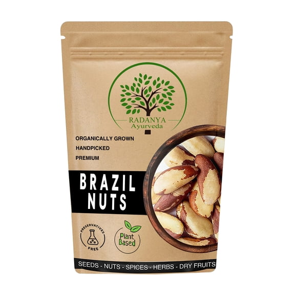 RADANYA Ayurveda Handpicked Brazil Nuts - 150 Gm - Selenium Rich Dry Fruit