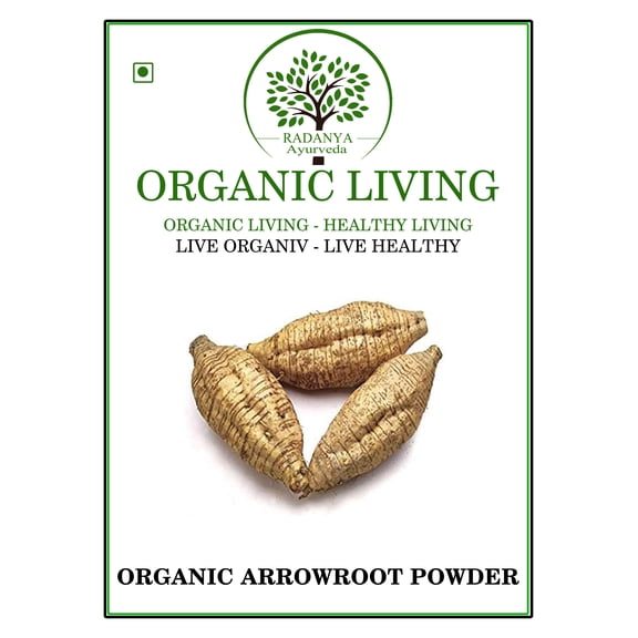 RADANYA Ayurveda Organic Arrowroot Powder, Pack Size: 100g