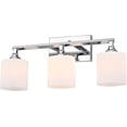 thumbnail image 1 of RADIANCE Goods Contemporary 3 Light Chrome Bath Vanity Fixture 22" Width, 1 of 10