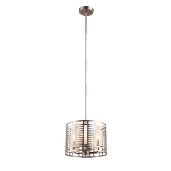 RADIANCE Goods Industrial 4 Lights Antique Silver Ceiling Pendant 12" Wide