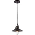 thumbnail image 1 of RADIANCE Goods Industrial-Style 1 Light Rubbed Bronze Ceiling Mini Pendant 9" Shade, 1 of 2