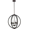 thumbnail image 1 of RADIANCE Goods Industrial-Style 4 Light Rubbed Bronze Ceiling Pendant 18" Wide, 1 of 2