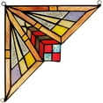 thumbnail image 1 of RADIANCE Goods Mission Tiffany-Glass Window Panel 8" Wide, 1 of 3