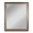 thumbnail image 1 of RADIANCE Goods Textured Brass Rectangular Framed Wall Mirror 33" Height, 1 of 7