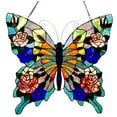 thumbnail image 1 of RADIANCE Goods Tiffany-Glass Butterfly Window Panel 22.5x24, 1 of 1