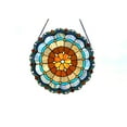 thumbnail image 1 of RADIANCE Goods Tiffany-Glass Circus Tent 18" Round Window Panel, 1 of 3