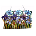 thumbnail image 1 of RADIANCE Goods Tiffany-Glass Iris Window Pane 24' Wide, 1 of 3