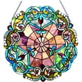 thumbnail image 1 of RADIANCE Goods Tiffany-Glass Victorian Window Panel 20", 1 of 4