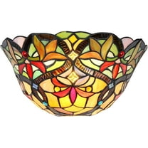 RADIANCE Goods Tiffany-Style 1 Light Victorian Indoor Wall Sconce 12" Wide