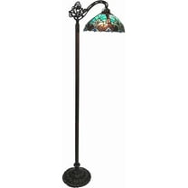 RADIANCE Goods Tiffany-Style 1 Light Victorian Reading Floor Lamp 13" Shade