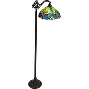 RADIANCE Goods Tiffany-Style 1 Light Victorian Reading Floor Lamp 13" Shade