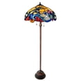thumbnail image 1 of RADIANCE Goods Tiffany-Style 2 Light Dragonfly Floor Lamp 18" Shade, 1 of 2
