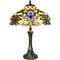 thumbnail image 1 of RADIANCE Goods Tiffany-Style 2 Light Dragonfly Table Lamp 17" Shade, 1 of 3