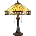 thumbnail image 1 of RADIANCE Goods Tiffany-Style 2 Light Mission Table Lamp 16" Shade, 1 of 2