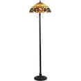thumbnail image 1 of RADIANCE Goods Tiffany-Style 2 Light Victorian Floor Lamp 18" Shade, 1 of 2