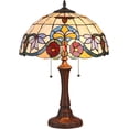 thumbnail image 1 of RADIANCE Goods Tiffany-Style 2 Light VictorianTable Lamp 16" Shade, 1 of 5