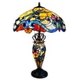 thumbnail image 1 of RADIANCE Goods Tiffany Style 3 Light Dragonfly Double Lit Table Lamp 18" Shade, 1 of 2