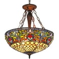 thumbnail image 1 of RADIANCE Goods Tiffany-Style 3 Light Inverted Ceiling Pendant 20" Shade, 1 of 2