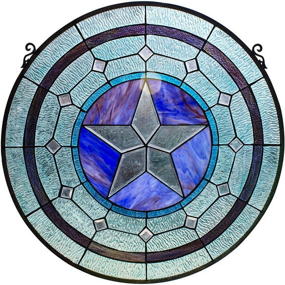 RADIANCE Goods Tiffany-Style Round Window Panel 24" Height