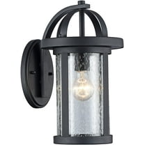RADIANCE Goods Transitional 1 Light Black Outdoor Wall Sconce 14" Height