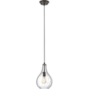 RADIANCE Goods Transitional 1 Light Rubbed Bronze Ceiling Mini Pendant 9" Wide