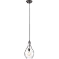 thumbnail image 1 of RADIANCE Goods Transitional 1 Light Rubbed Bronze Ceiling Mini Pendant 9" Wide, 1 of 4