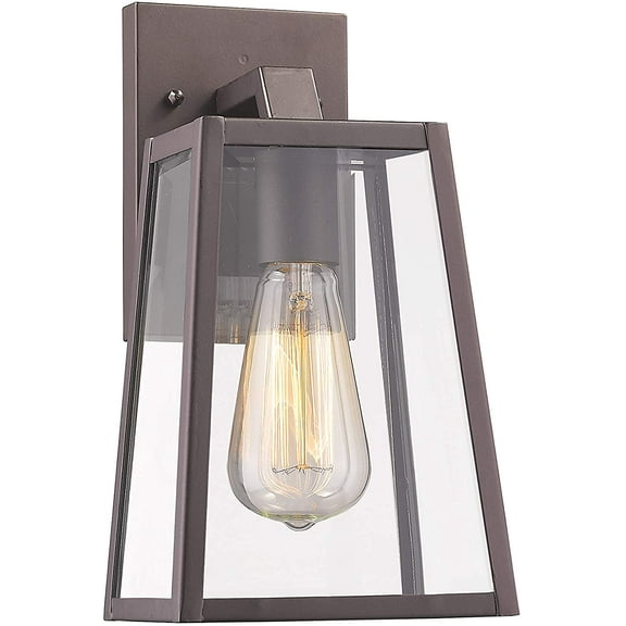 RADIANCE Goods Transitional 1 Light Rubbed Bronze Outdoor Wall Sconce 11" Height