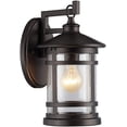 thumbnail image 1 of RADIANCE Goods Transitional 1 Light Rubbed Bronze Outdoor Wall Sconce 11" Tall, 1 of 4