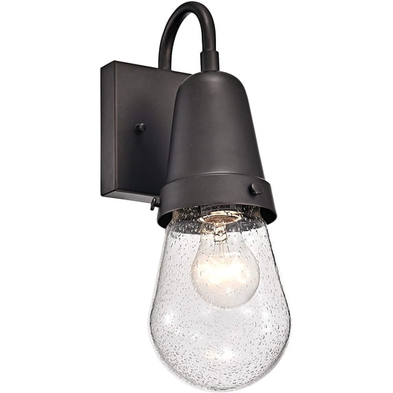 RADIANCE Goods Transitional 1 Light Rubbed Bronze Outdoor Wall Sconce 13" Height