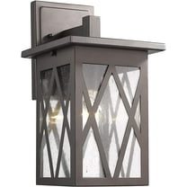 RADIANCE Goods Transitional 1 Light Rubbed Bronze Outdoor Wall Sconce 14" Tall