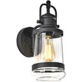 thumbnail image 1 of RADIANCE Goods Transitional 1 Light Textured Black Outdoor Wall Sconce 14" Height, 1 of 9