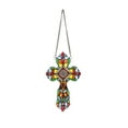 thumbnail image 1 of RADIANCE Goods Victorian Tiffany-Style Stained Glass Window Panel 13" Tall, 1 of 5
