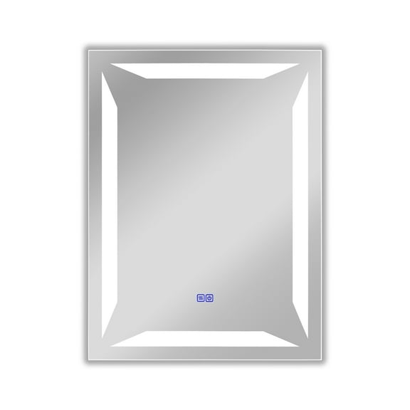 RADIANCE goods Back Lit Rectangular TouchScreen LED Mirror 3 Color Temperatures 3000K-6000K 32" Height