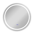thumbnail image 1 of RADIANCE goods Back Lit Round TouchScreen LED Mirror 3 Color Temperatures 3000K-6000K 24" Wide, 1 of 9