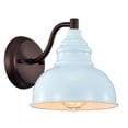 thumbnail image 1 of RADIANCE goods Industrial 1 Light Oil Rubbed Bronze Indoor Wall Sconce 8" Wide, 1 of 11