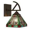 thumbnail image 1 of RADIANCE goods Tiffany-Style 1-Light Mission Wall Sconce 6" Shade, 1 of 7