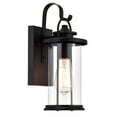 thumbnail image 1 of RADIANCE goods Transitional 1 Light Textured Black Outdoor Wall Sconce 13" Height, 1 of 8