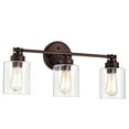 thumbnail image 1 of RADIANCE goods Transitional 3 Light Oil Rubbed Bronze Bath Vanity Fixture 23" Wide, 1 of 10