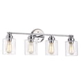 thumbnail image 1 of RADIANCE goods Transitional 4 Light Chrome Bath Vanity Fixture 30 " Wide, 1 of 9