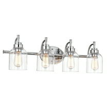 RADIANCE goods Transitional 4 Light Chrome Bath Vanity Fixture 30" Wide