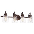 thumbnail image 1 of RADIANCE goods Transitional 4 Light Oil Rubbed Bronze Bath Vanity Fixture 30" Wide, 1 of 9