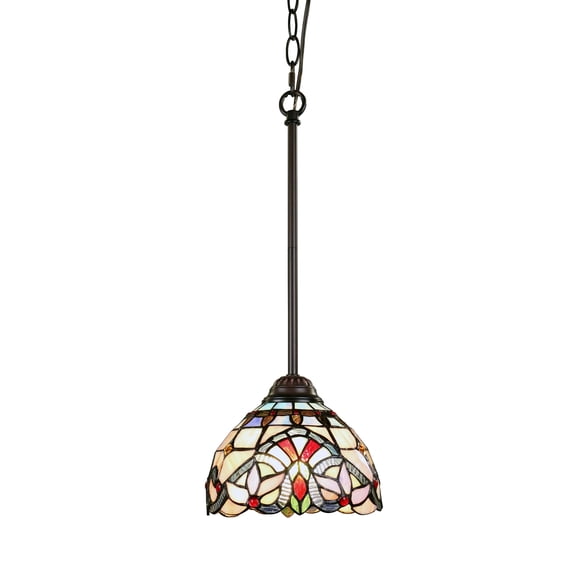 RADIANCE goods Victorian-Style Dark Bronze 1 Light Ceiling Mini Pendant 8" Wide